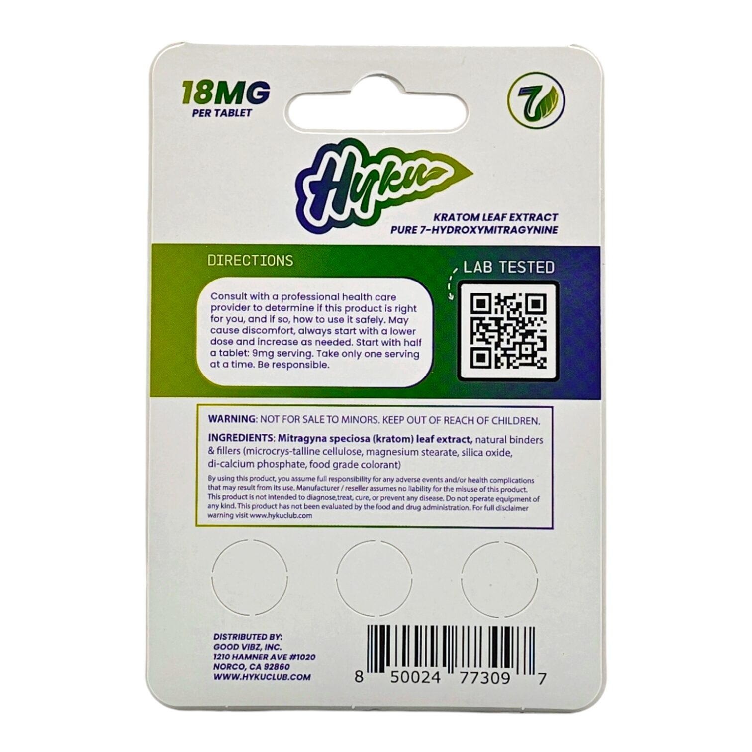 Hyku 7-OH Tablets 18mg - Image 4
