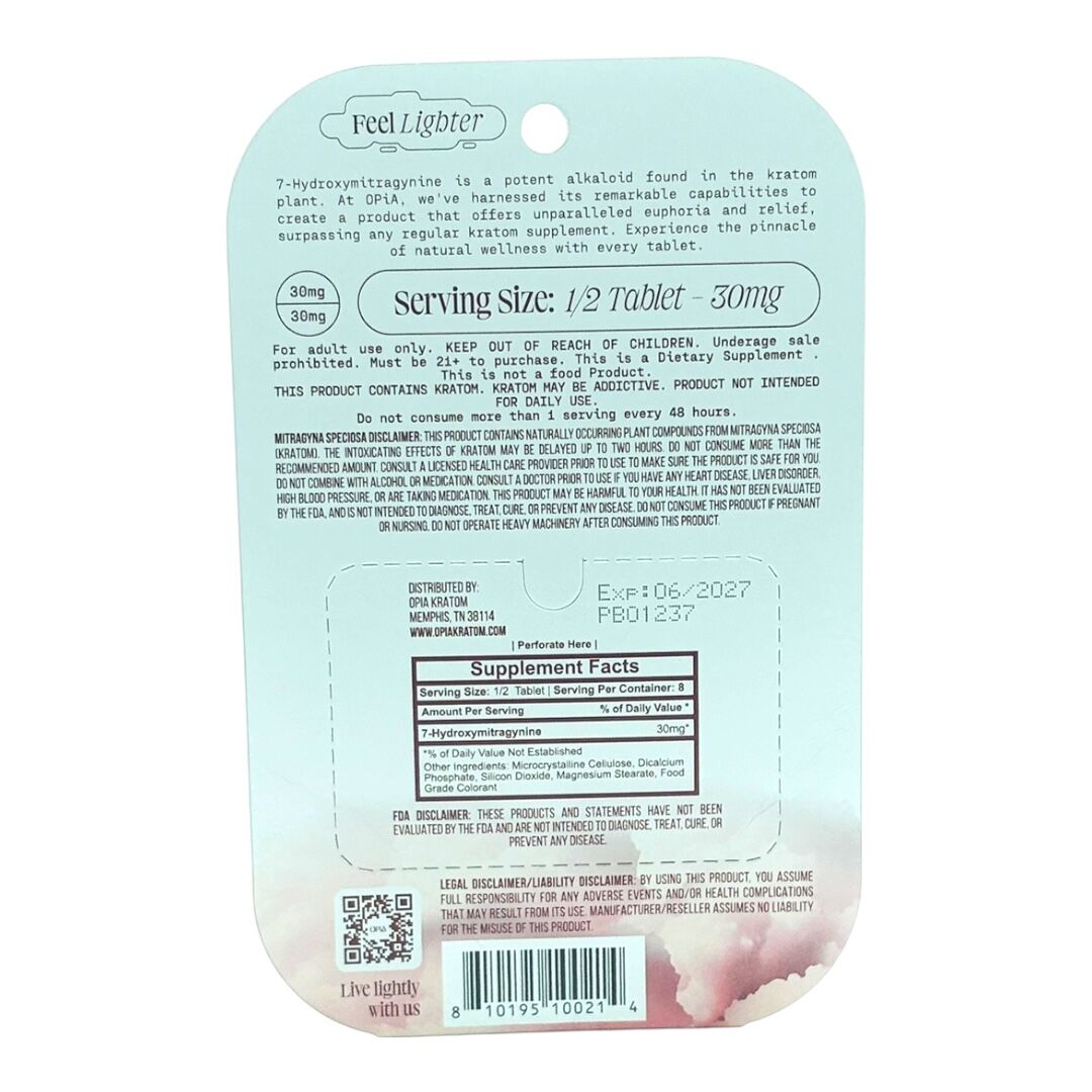 OPiA Ultra 7-OH Flavored Tablets 60mg x 4ct - Image 9