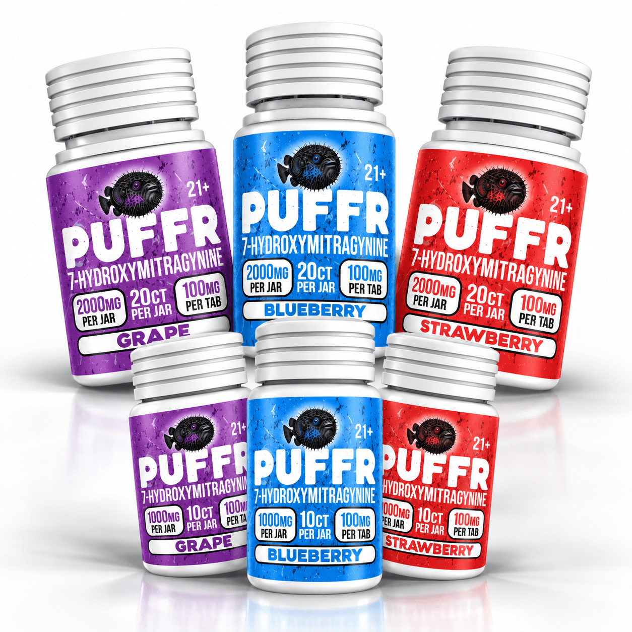 PUFFR - 7-OH Flavored Tablets, 100mg