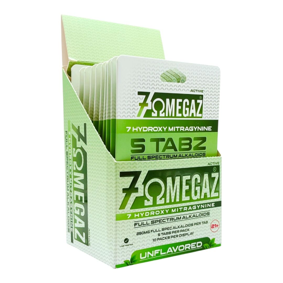 7omegaz Georgia compliant tablets display box