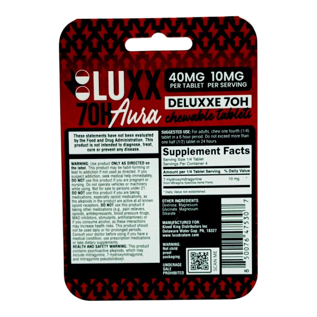 LUXX 7-OH Aura Deluxe Flavored Tablets 40mg - Image 6