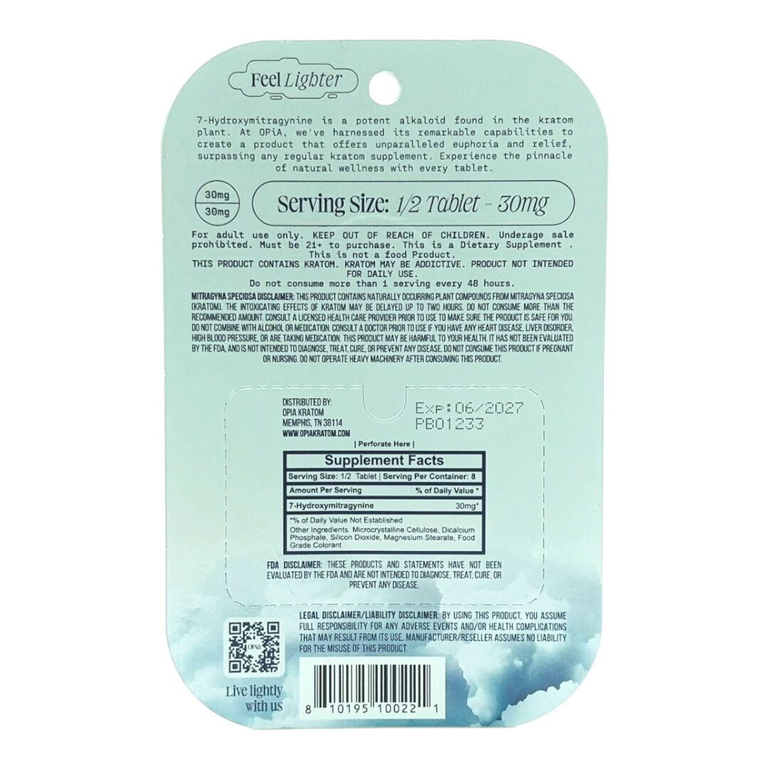 OPiA Ultra 7-OH Flavored Tablets 60mg x 4ct - Image 3