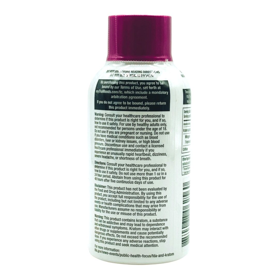 Moods Tru Herbal Tonic Kratom 60mg Caffeine 100mg x 59mL - Image 3