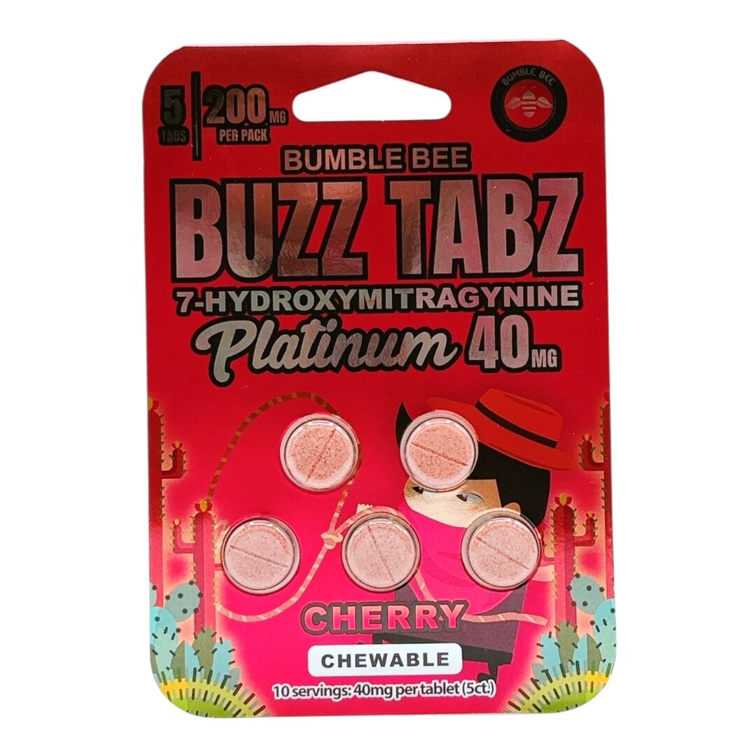 Bumble Bee Buzz Tabs Platinum 7-OH Cherry Tablets 40mg