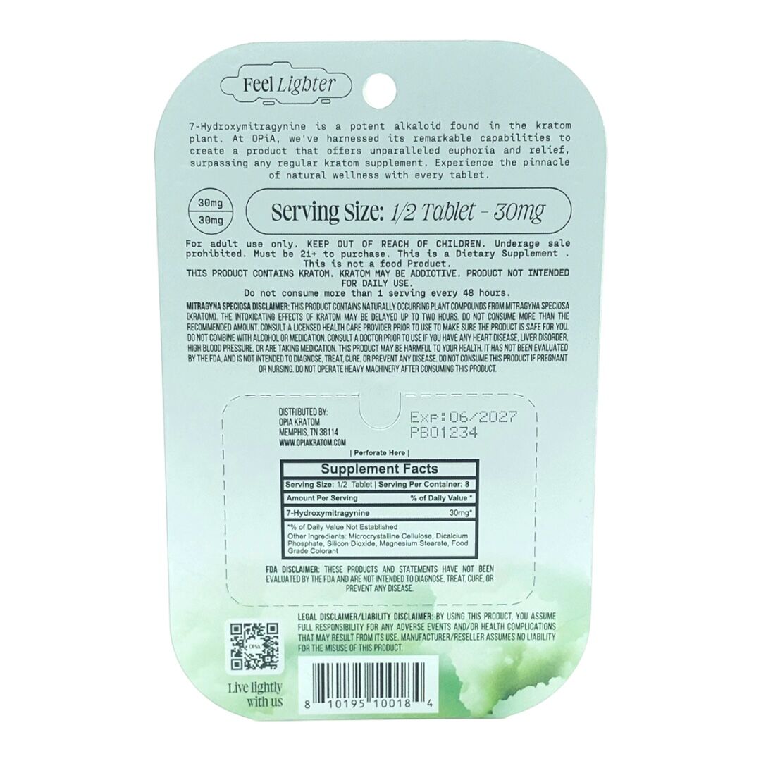 OPiA Ultra 7-OH Flavored Tablets 60mg x 4ct - Image 6