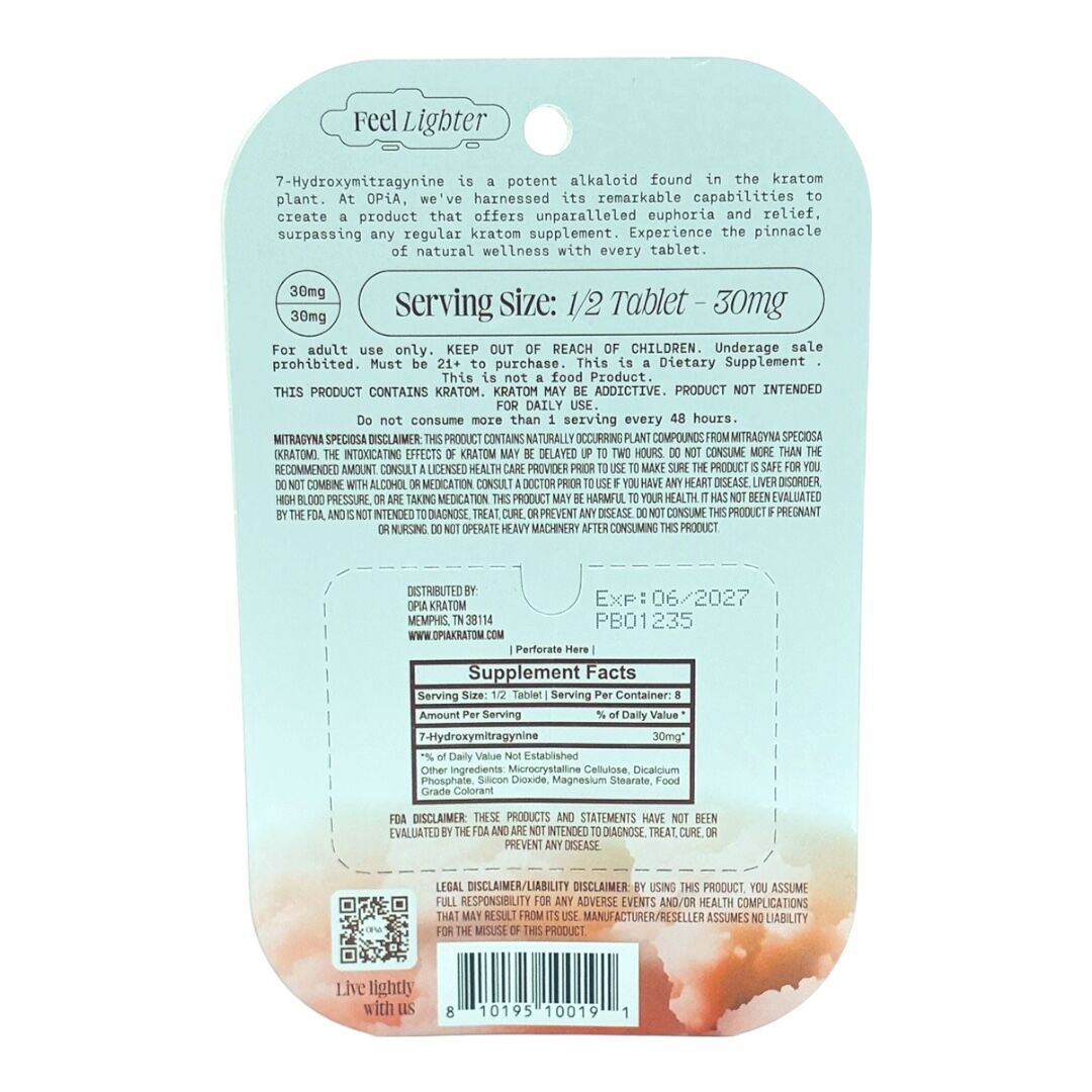 OPiA Ultra 7-OH Flavored Tablets 60mg x 4ct - Image 15