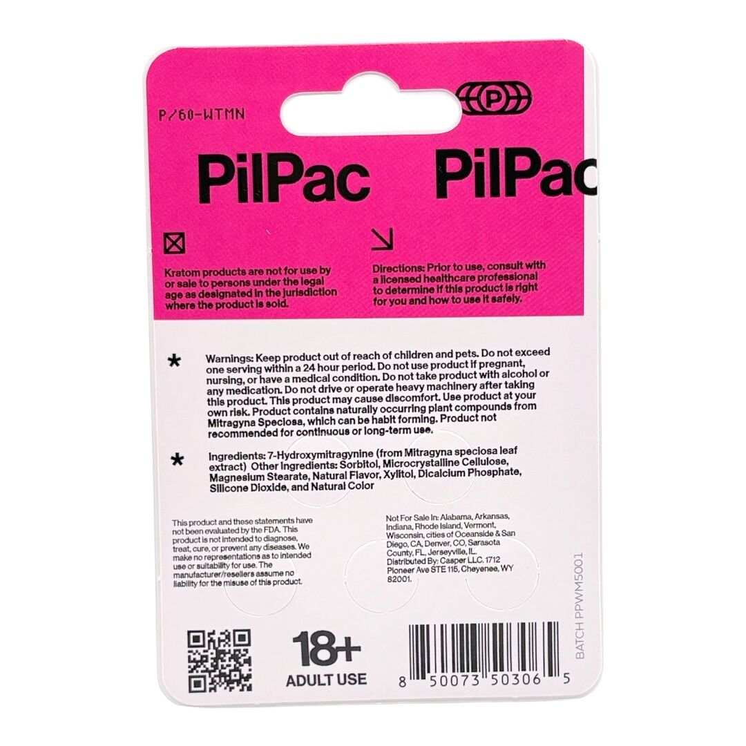 PilPac Designer Alkaloids 7-OH Pure Extract Tablets 60mg x 5ct - Image 5