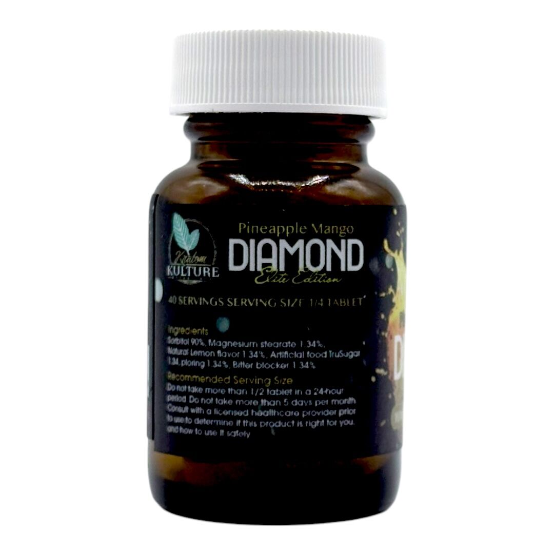 Kratom Kulture Diamond Elite Pineapple Mango Tablets 101mg - Image 10