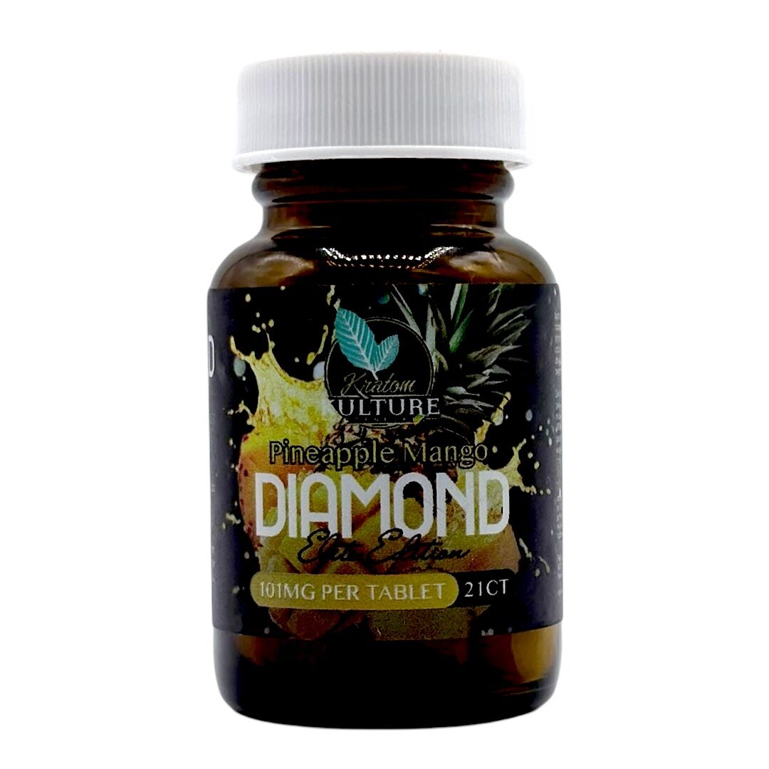 Kratom Kulture Diamond Elite Pineapple Mango Tablets 101mg - Image 9